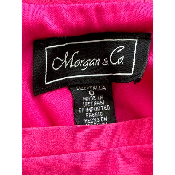 New ~ MORGAN & CO. ~  Side Slit Satin Melissa Skirt Size 0 - Picture 6 of 7